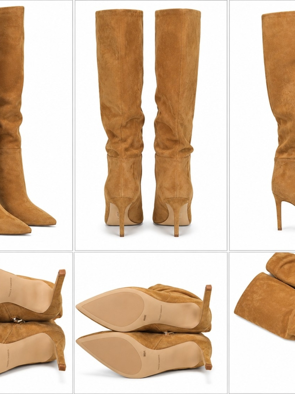 Vince Camuto Tall Suede Over-the-Knee Boots in Cognac
